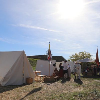 Campament Setge de Tortosa – arribada dels grups a les Avançades de Sant Joan